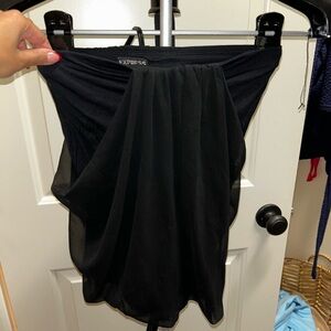 Express Black tube top with Cut Out